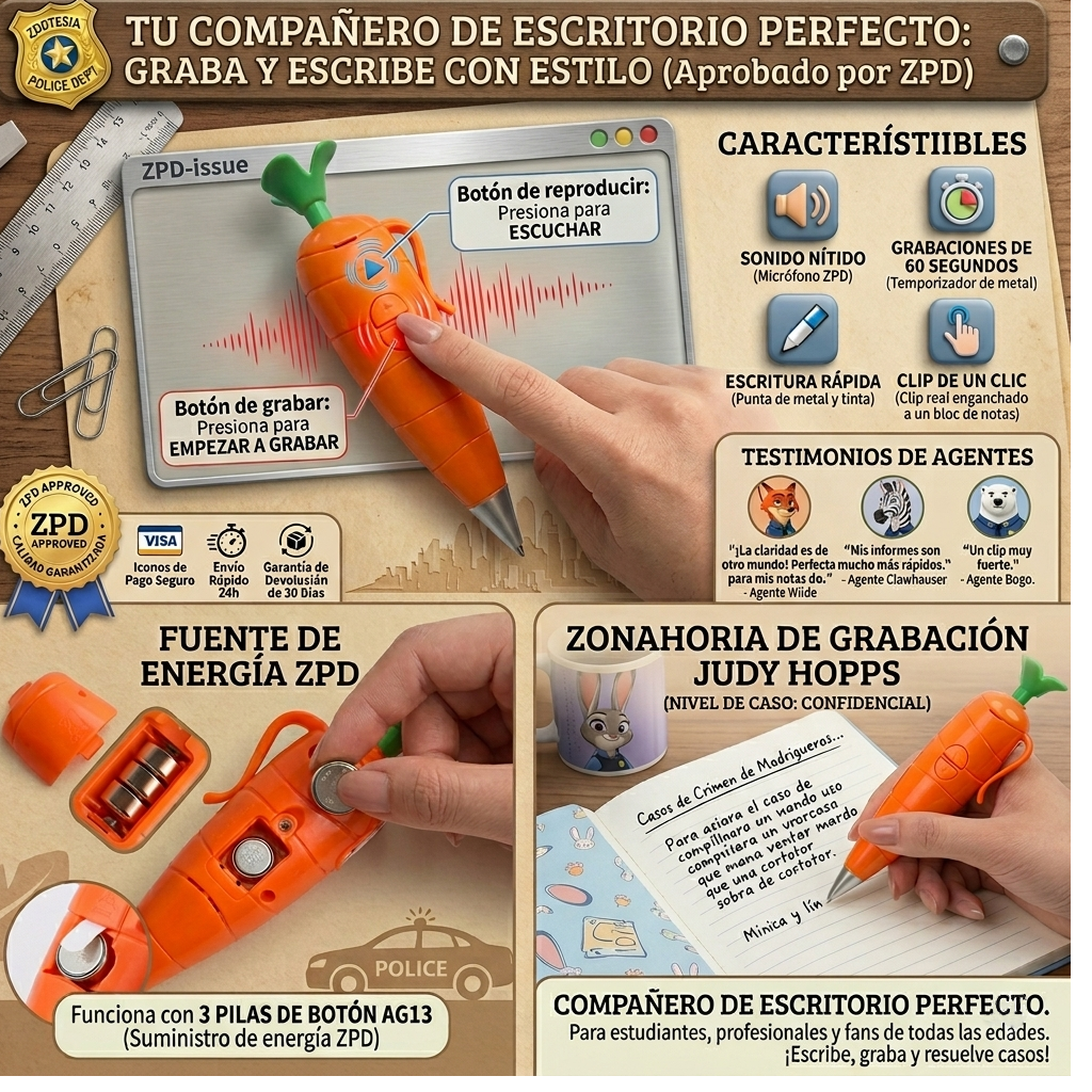 SpyPen Zootopia – El Bolígrafo Espía que Existe en la Vida Real